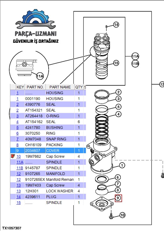 2034607 Hitachi Kapak – Cover