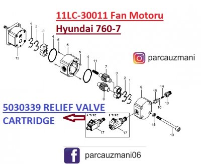 11LC-30011 Hyundai Fan Motoru MOTOR-FAN - 11lc30011 - Hyundai spare part 