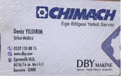 DBY MAKİNA -İZMİR